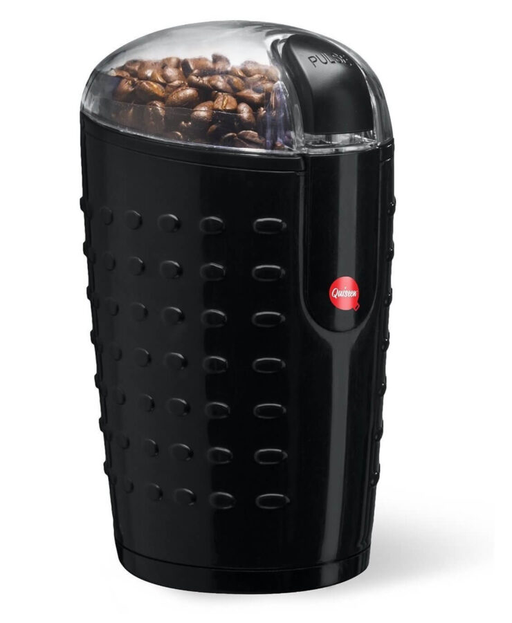 Quiseen One-Touch Electric Coffee Beans, Spices, Nuts Grinder