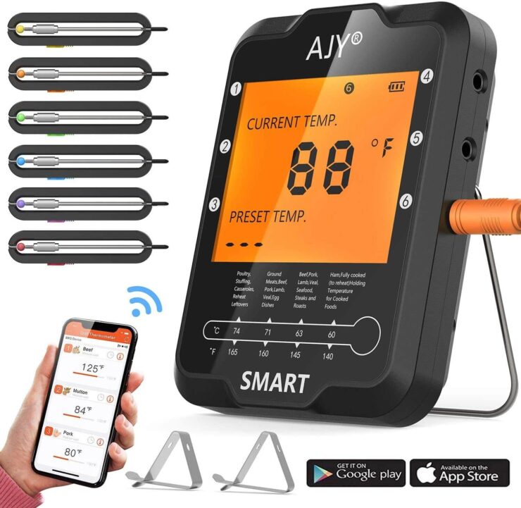 AJY BBQ Meat Grill Thermometer