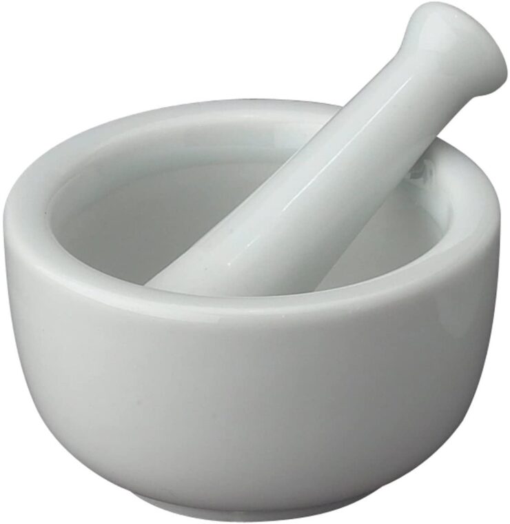 HIC Mortar and Pestle Spice Herb Grinder Pill Crusher Set