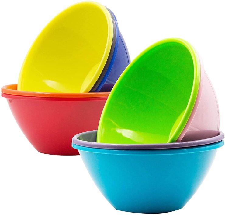 Youngever 32 Ounce Plastic Bowls