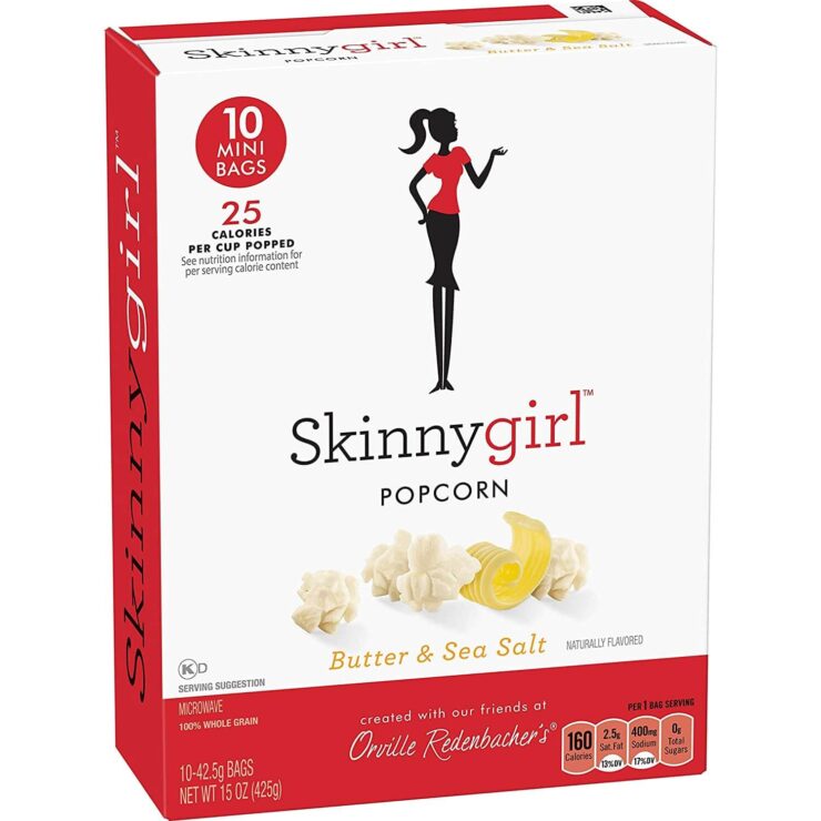 Orville Redenbachers Skinnygirl Butter & Sea Salt Microwave Popcorn