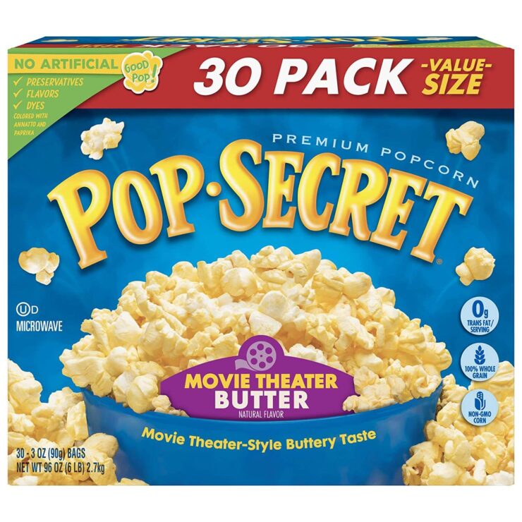 Pop Secret Microwave Popcorn, Movie Theater Butter