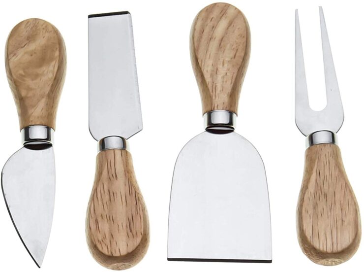 Bekith Cheese Knives with Bamboo Wood Handle