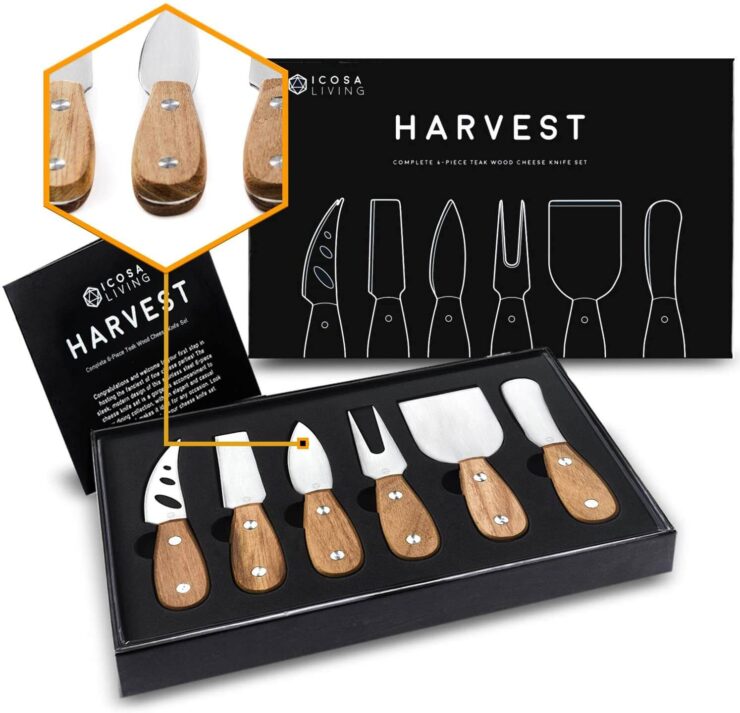 ICOSA Living HARVEST Premium Cheese Knife Set