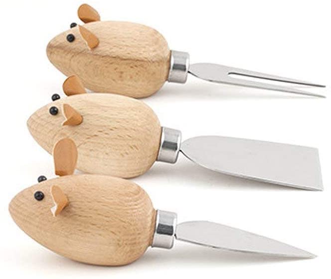 Kikkerland Mouse Cheese Knives